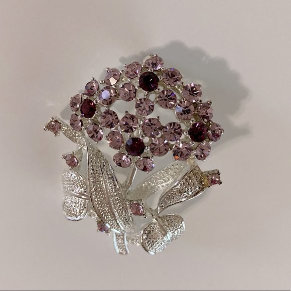 Bouquet of flowers brooch - Picture 4 of 4